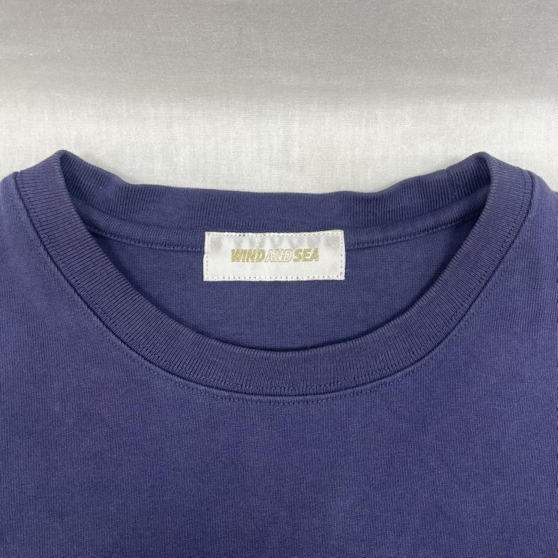 ウィンダンシー WDS-SEA-22S-02 S/S T-SHIRT ロゴ プリント Navy-Sand