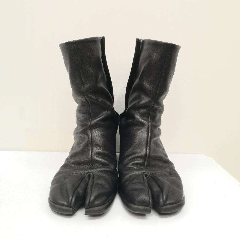 メゾン マルジェラ 21SS TABI BOOTS レザー 足袋 ブーツ シボ革 ヒール