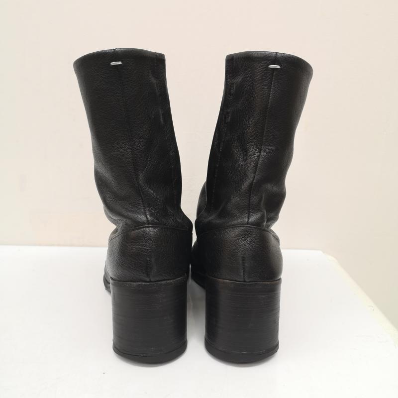 メゾン マルジェラ 21SS TABI BOOTS レザー 足袋 ブーツ シボ革 ヒール
