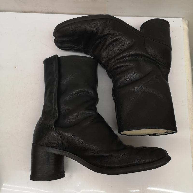 メゾン マルジェラ 21SS TABI BOOTS レザー 足袋 ブーツ シボ革 ヒール