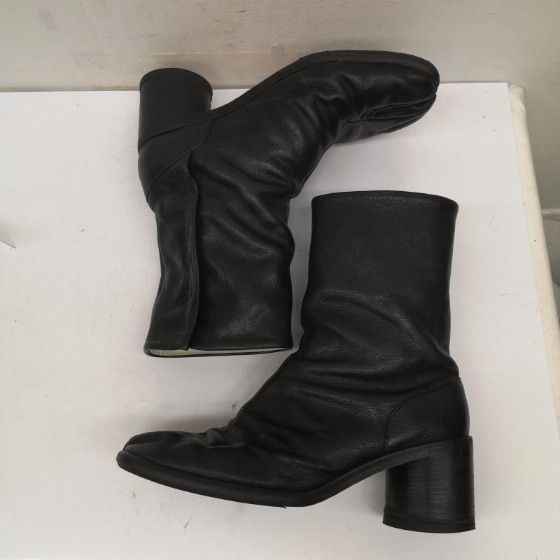 メゾン マルジェラ 21SS TABI BOOTS レザー 足袋 ブーツ シボ革 ヒール