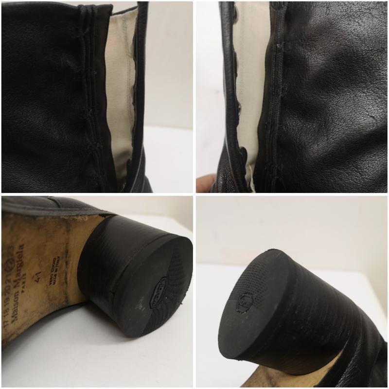 メゾン マルジェラ 21SS TABI BOOTS レザー 足袋 ブーツ シボ革 ヒール