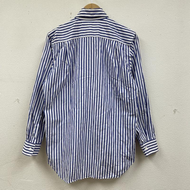 コムデギャルソンフランス製 パッチワークシャツ 長袖 M ストライプ COMME des GARCONS SHIRT コムデギャルソンシャツ パッチワーク ロング