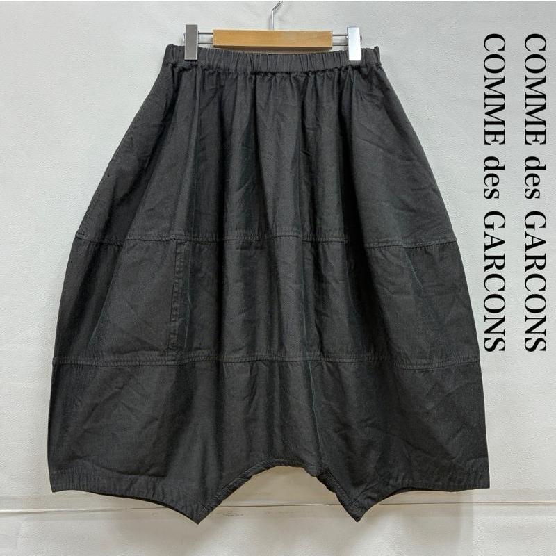 コムデギャルソンコムデギャルソン　黒 レディースサルエルパンツ コムコム　M コムデギャルソンコムデギャルソン コムコム 21ss ポリエステル