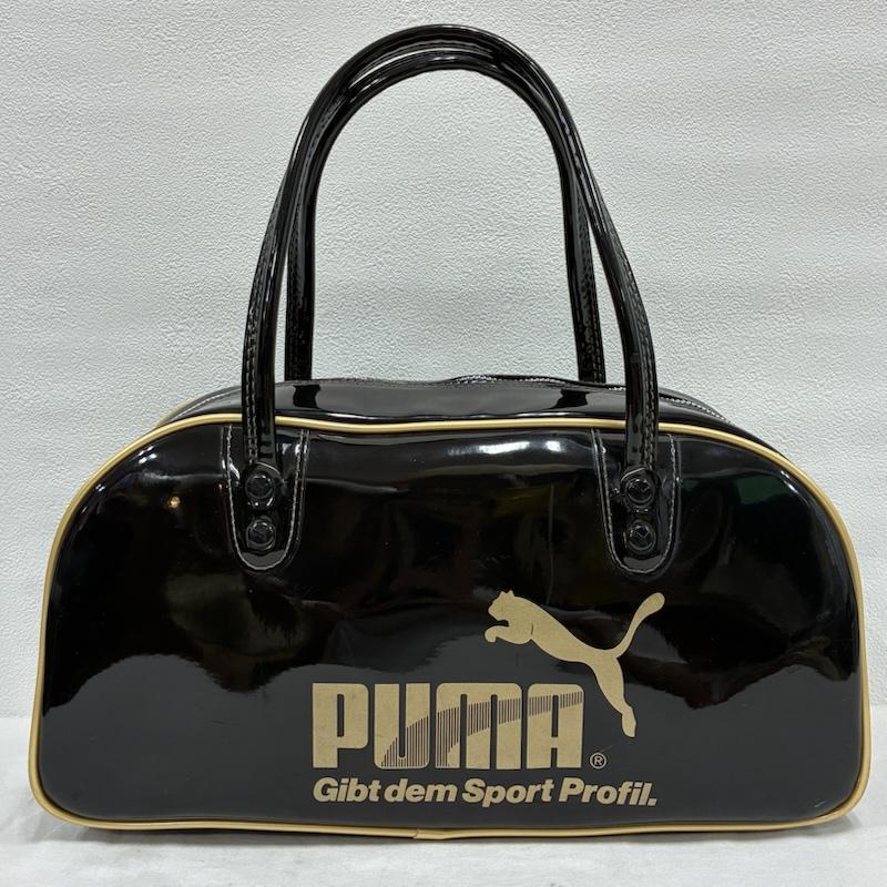 プーマ 80's 90's エナメル ミニ ボストンバッグ レトロ ヴィンテージ