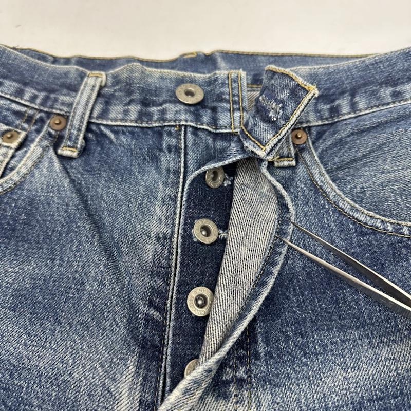 Levi’s 702XX BIG E 赤耳 日本製 W31 ボタン裏 J22 濃 リーバイス 702 ボタン裏 J22 BIG E 赤耳 シンチバック デニム