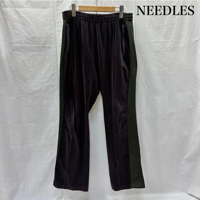 ニードルス J0229 ベロアトラックパンツ purple×green M 50140756