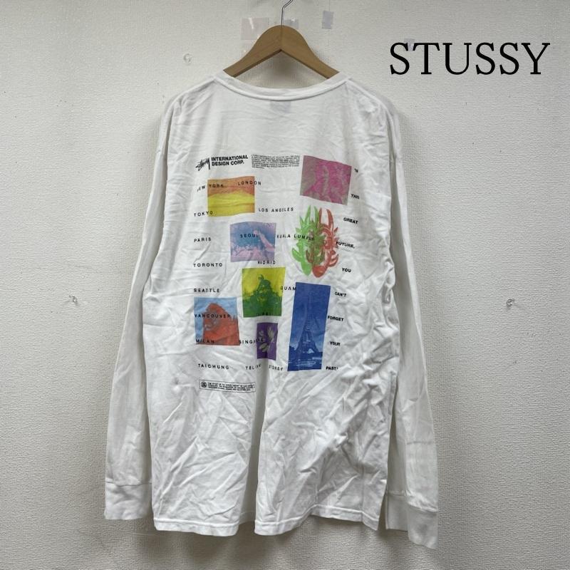 ステューシー ロンT 長袖 Tシャツ クルーネック ロゴ プリント Great