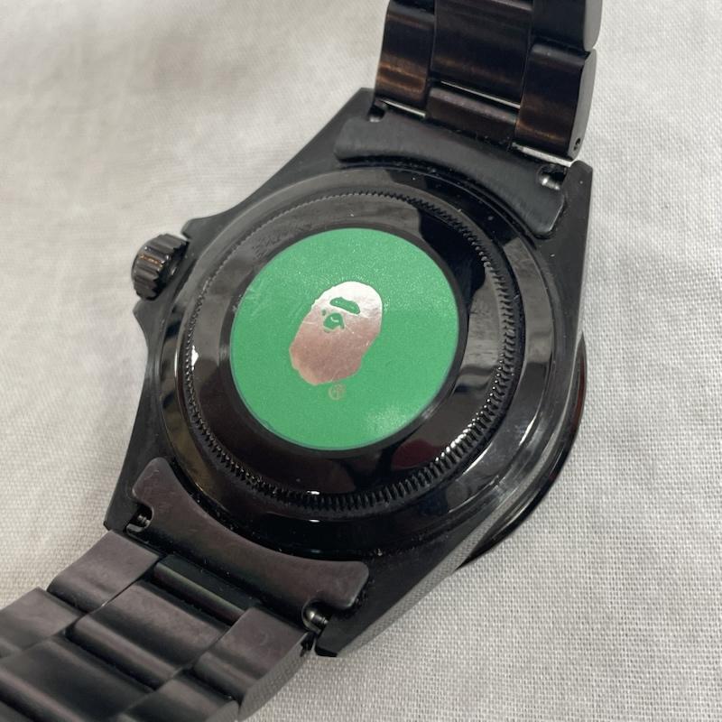 アベイシングエイプ MGD-023 BAPEX ステンレス BLK ブラック ベゼル