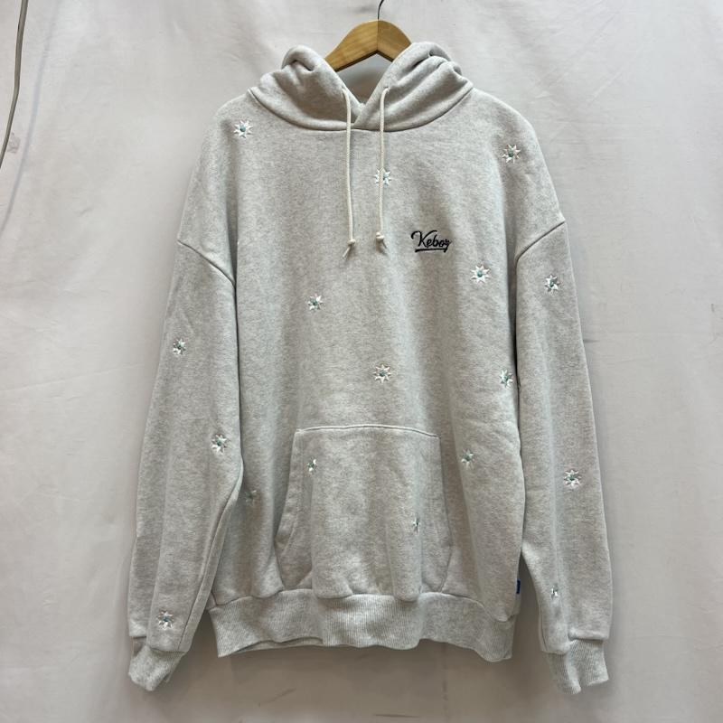KEBOZケボズ nick gear ニックギア コラボ パーカーXL ケボズ nick gear ニックギア コラボ 花柄刺繍 フーディ パーカー M
