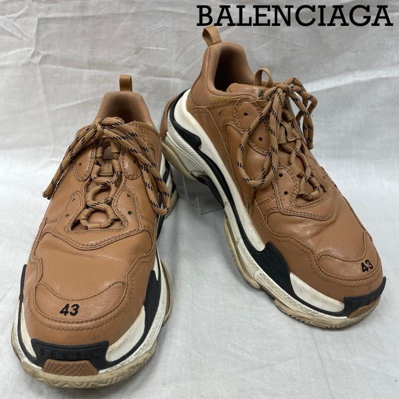 バレンシアガ 536737 BALENCIAGA Triple S Sneaker ブラウン LOGO