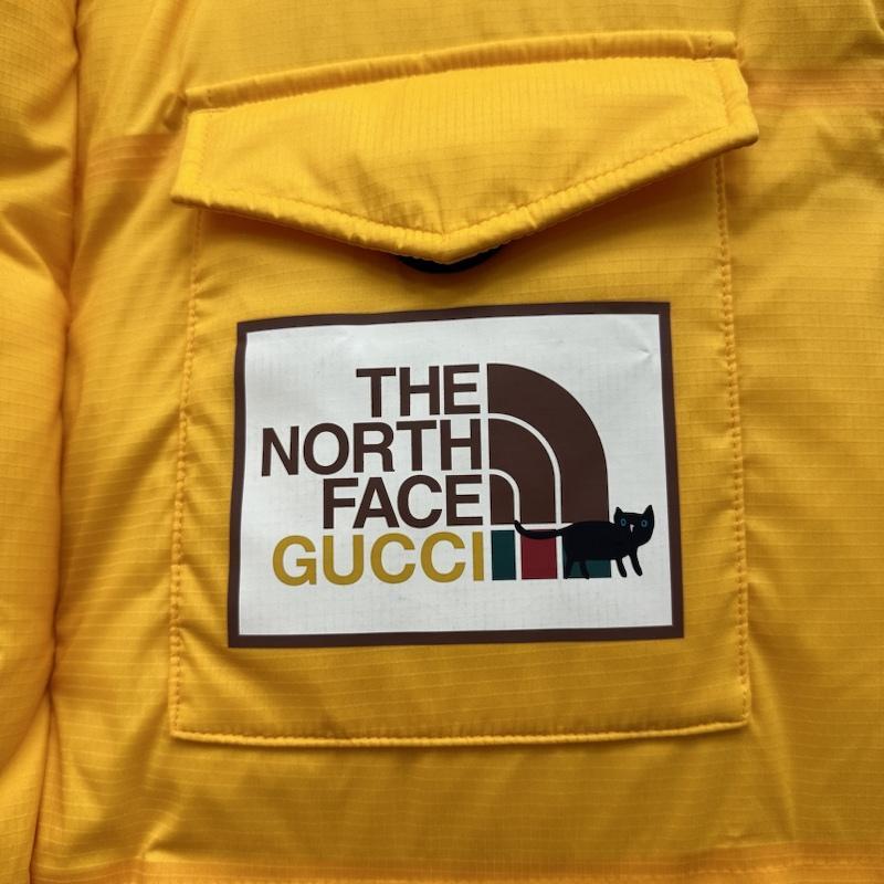グッチ THE NORTH FACE ロゴ キャット ダウン ベスト 663761 M