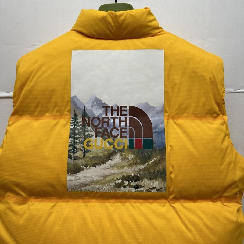 グッチ THE NORTH FACE ロゴ キャット ダウン ベスト 663761 M