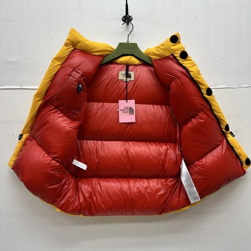 グッチ THE NORTH FACE ロゴ キャット ダウン ベスト 663761 M