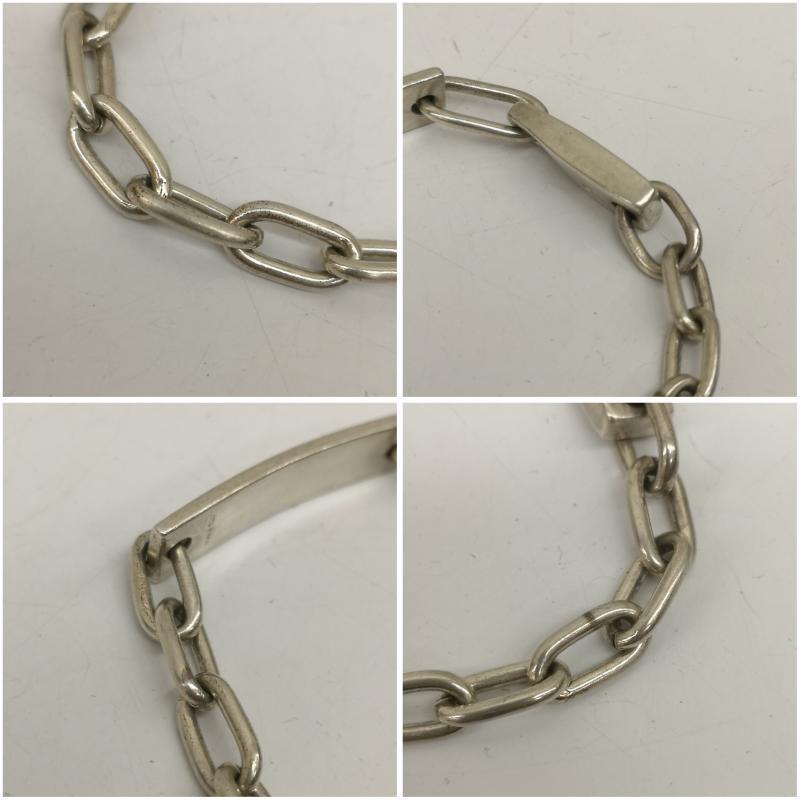 GUCCI（グッチ） ヴィンテージ IDプレート オーバルリンク シルバー