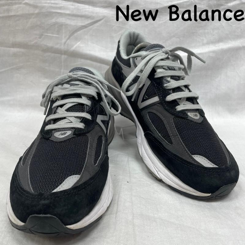 EU US ニューバランス M990BK6 990V6 Black Heel NB Logo ブラック 