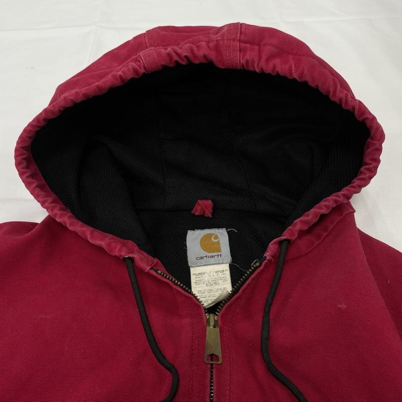カーハート 00s アクティブ ジャケット ダック パーカー J131 RED