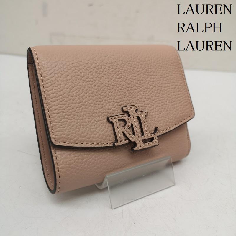 ローレンラルフローレン ペブルド Cameryn スモール フラップ 3つ折