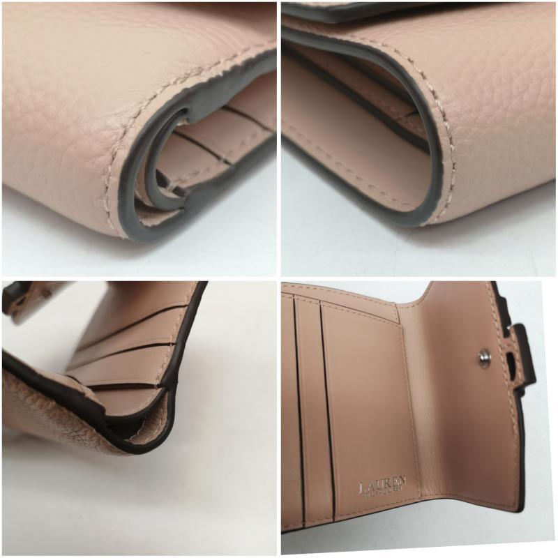 ローレンラルフローレン ペブルド Cameryn スモール フラップ 3つ折