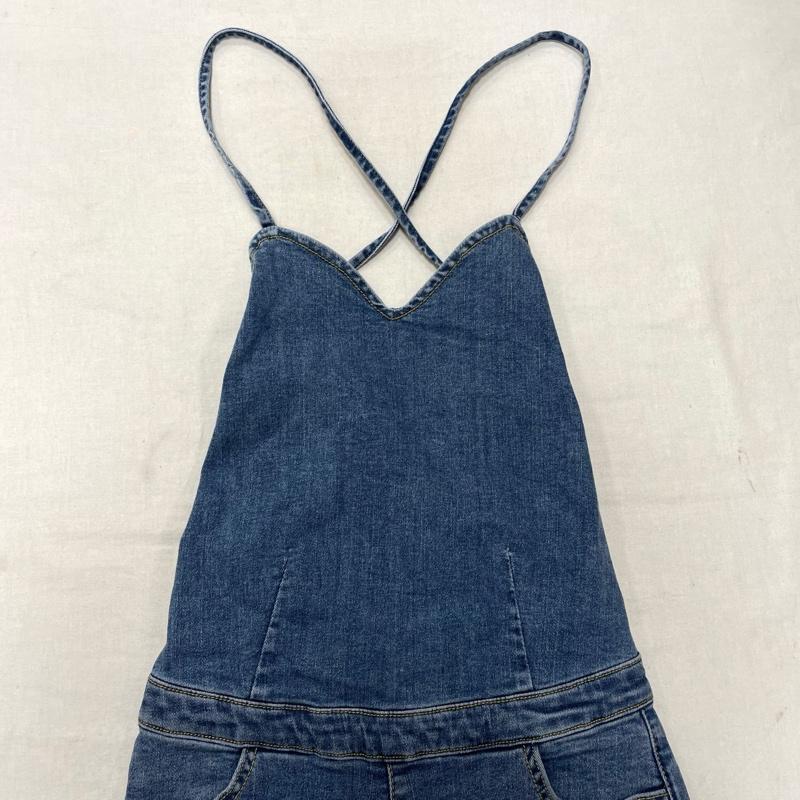 エヴリス ストレッチ デニム サロペット オールインワン フレア ブーツ 