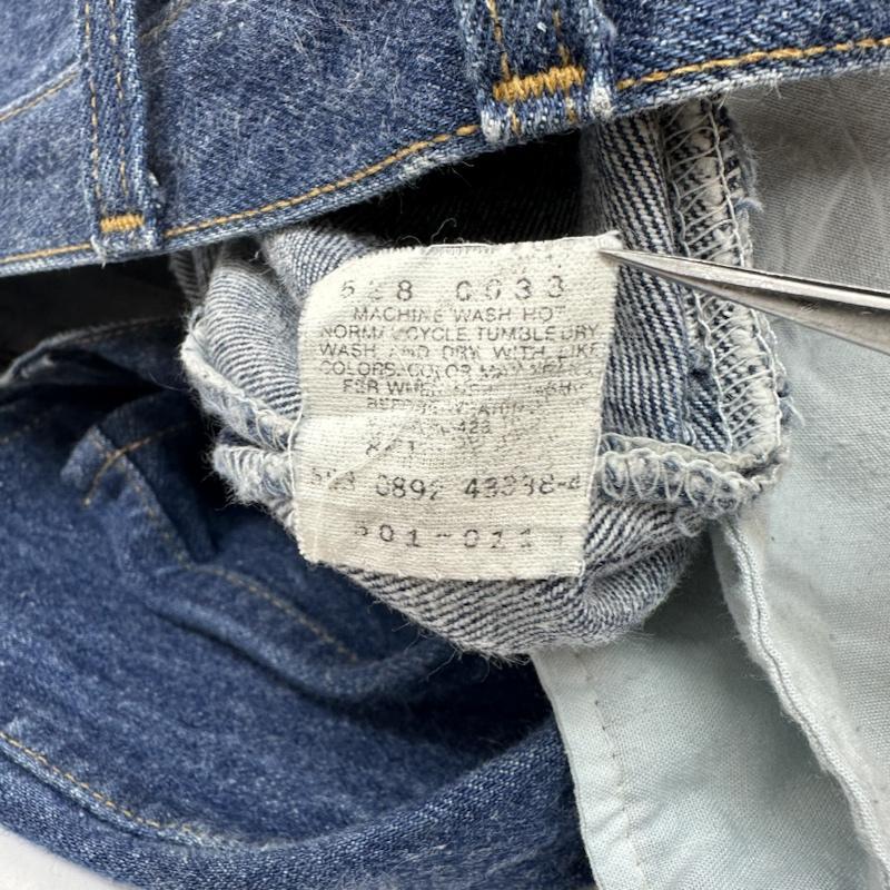 リーバイス W40 90s USA製 501-011 ボタンフライ デニム パンツ 653 92