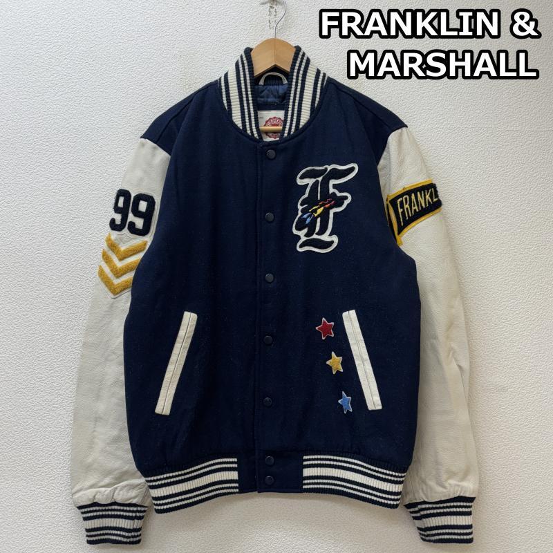 フランクリンマーシャル 豚革 レザー ウール コンビ スタジャン バー