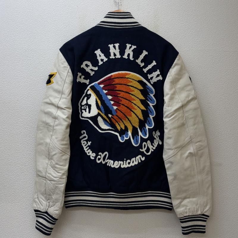 フランクリンマーシャル 豚革 レザー ウール コンビ スタジャン バー