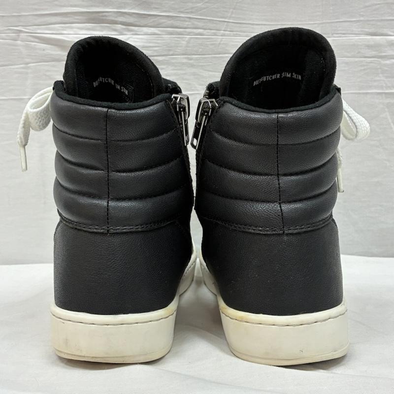 ダイエットブッチャー スリムスキン サイドジップ レザー ハイカット