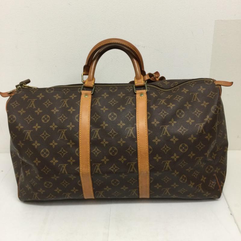 ルイ・ヴィトン 　キーポル50 ルイヴィトン LOUIS VUITTON キーポル50 モノグラム PVC ブラウン