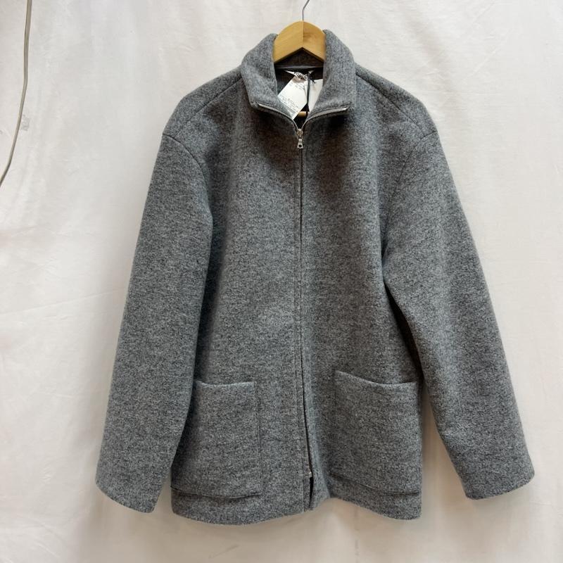 オーラリー　ウールジャージージップブルゾン　サイズ4 極美品 オーラリー WOOL LING YARN MILLED JERSEY ZIP BLOUSON A21AB01AT 3