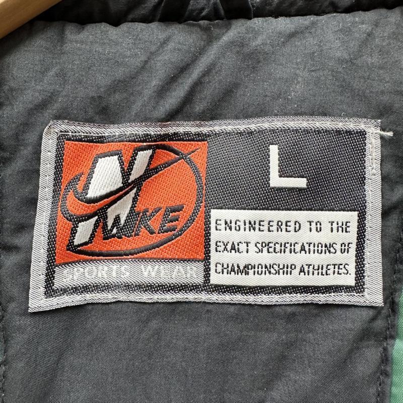 ナイキ 90s USA製 ロゴ 刺繍 ワッペン ナイロン ジャケット L 50144701