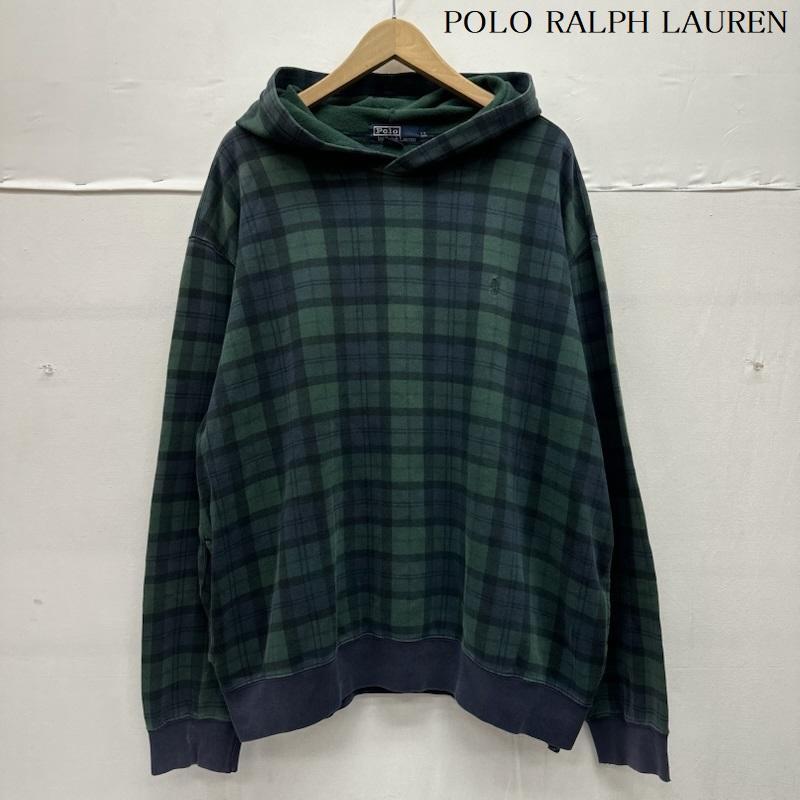 希少　90sPoloRalph Lauren チェック パーカー172センチ着用 ポロラルフローレン 90s ロゴ 刺繍 ブラックウォッチ チェック