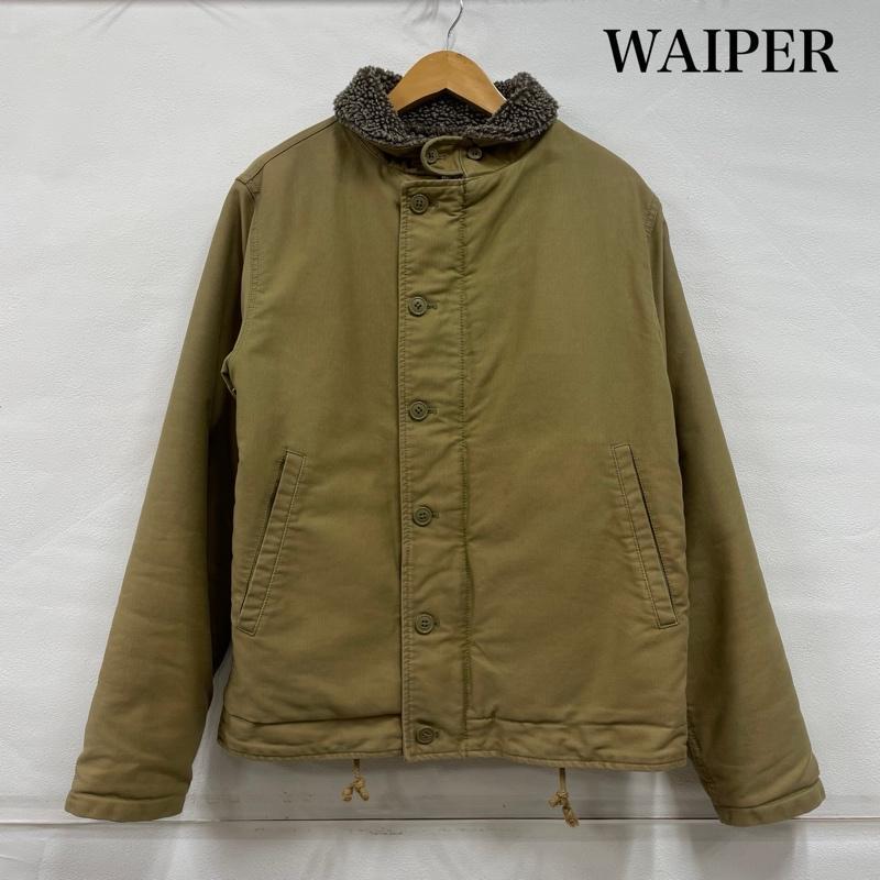 WAIPERデッキジャンパー サイズ38 カーキ ミリタリー WAIPER ワイパー デッキ ジャケット 14WP03 38 50145149