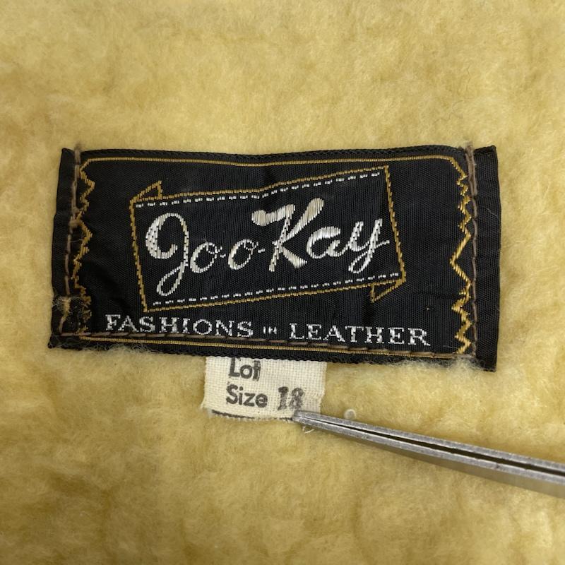 古着 70s Joo-Kay ムートン ベスト ジレ 前開き スナップボタン 