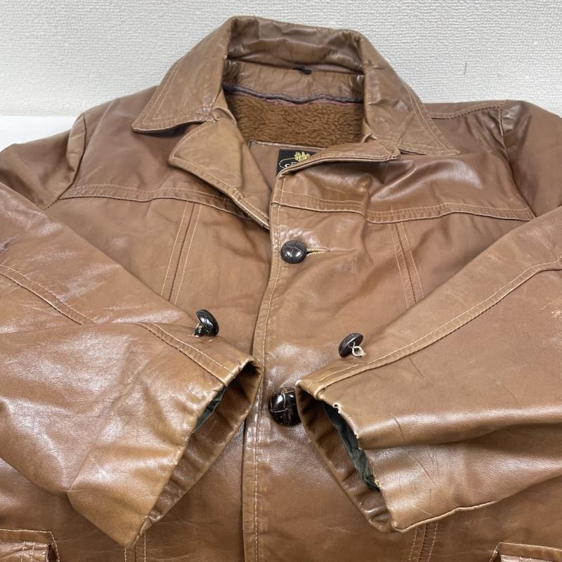 クーパー 70s USA製 レザー ジャケット ハーフコート 本革 ブラウン