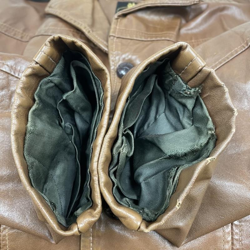 クーパー 70s USA製 レザー ジャケット ハーフコート 本革 ブラウン