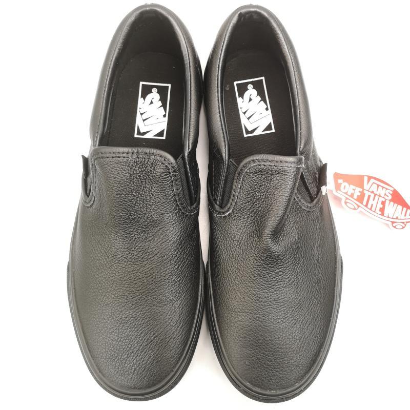 バンズ SLIPON シボ革 レザー スリッポン スニーカー 27.0cm 50145257