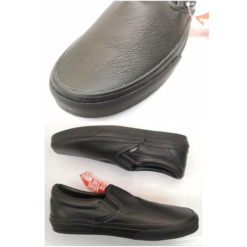 バンズ SLIPON シボ革 レザー スリッポン スニーカー 27.0cm 50145257