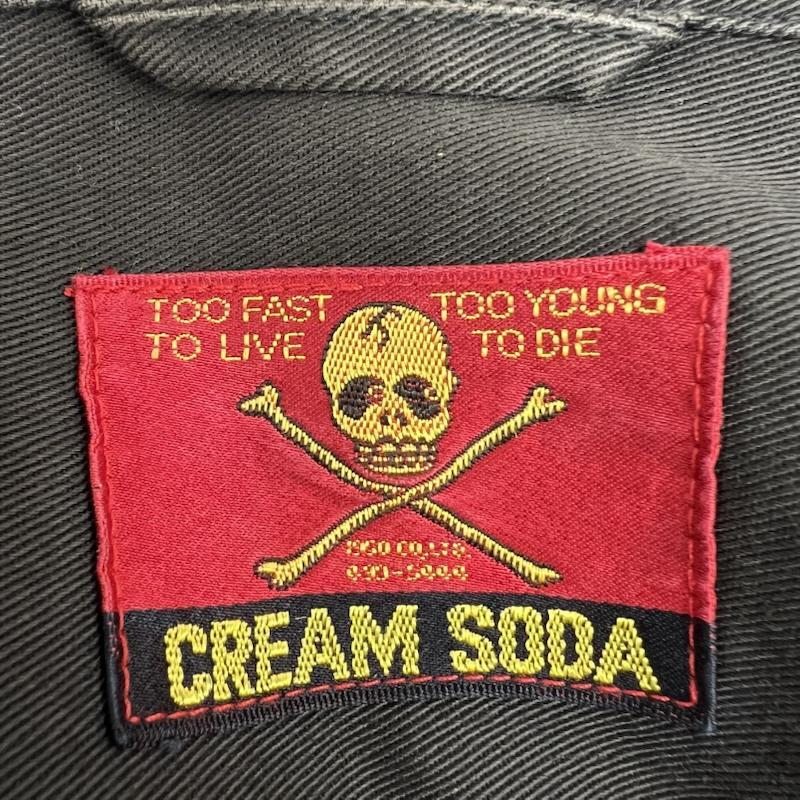 クリームソーダ ビンテージ 金タグ ピンクドラゴン スイングトップ