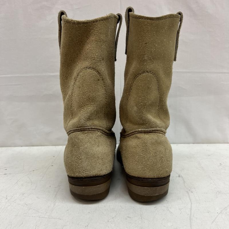 レッドウィング ペコスブーツ 縦羽タグ 26cm レッドウィング プリント羽タグ 縦羽 USA製 スエードレザー