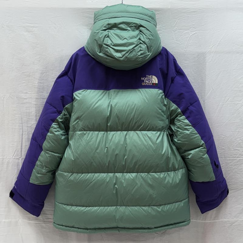 ザノースフェイス タグ付き GUCCI グッチ コラボ 21AW 切替 フーデッド ダウン ジャケット 700fp NF0A7UHB XL 50145335 50145335の画像