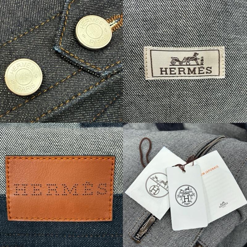 ヘルメス（サントリー） エルメス 23ss Icones au Carre Denim Jacket
