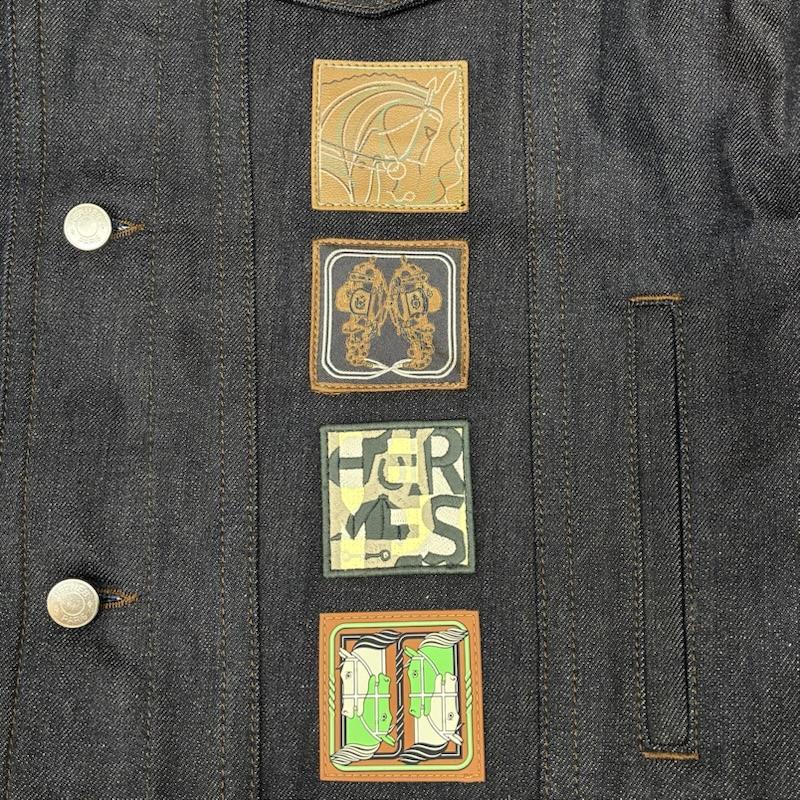 ヘルメス（サントリー） エルメス 23ss Icones au Carre Denim Jacket