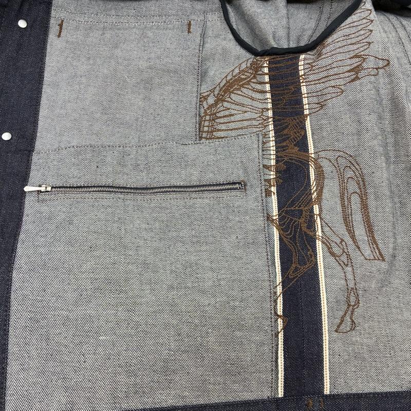 ヘルメス（サントリー） エルメス 23ss Icones au Carre Denim Jacket