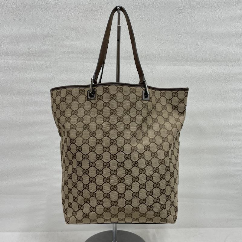 GUCCI グッチ GG キャンバス トート ハンド バッグ ロゴ 巾着 付き