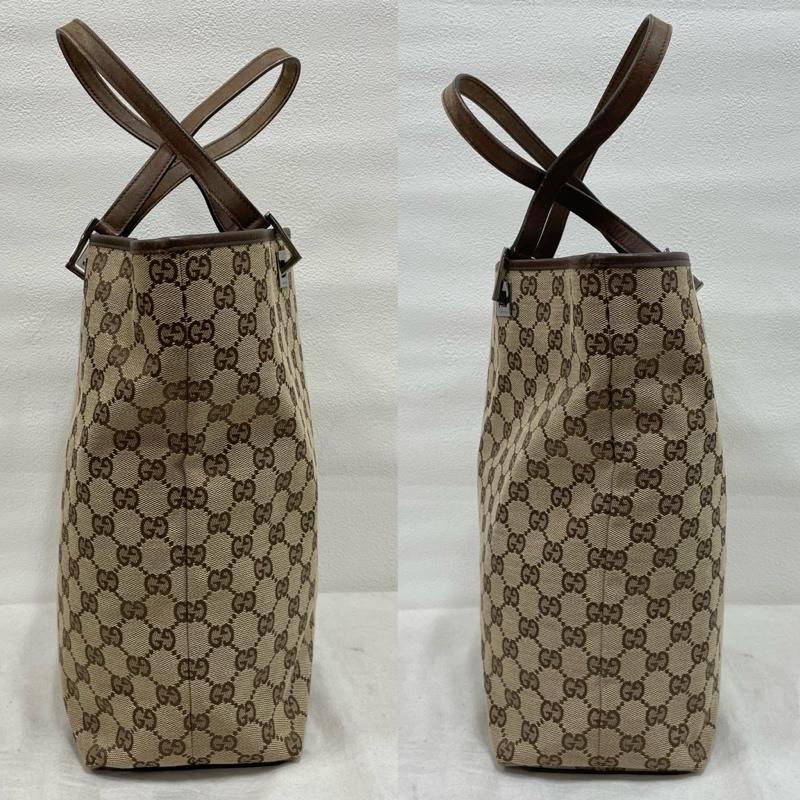 GUCCI キャンパストートバッグ GUCCI（グッチ） GG キャンバス トート ハンド バッグ ロゴ 巾着 付き