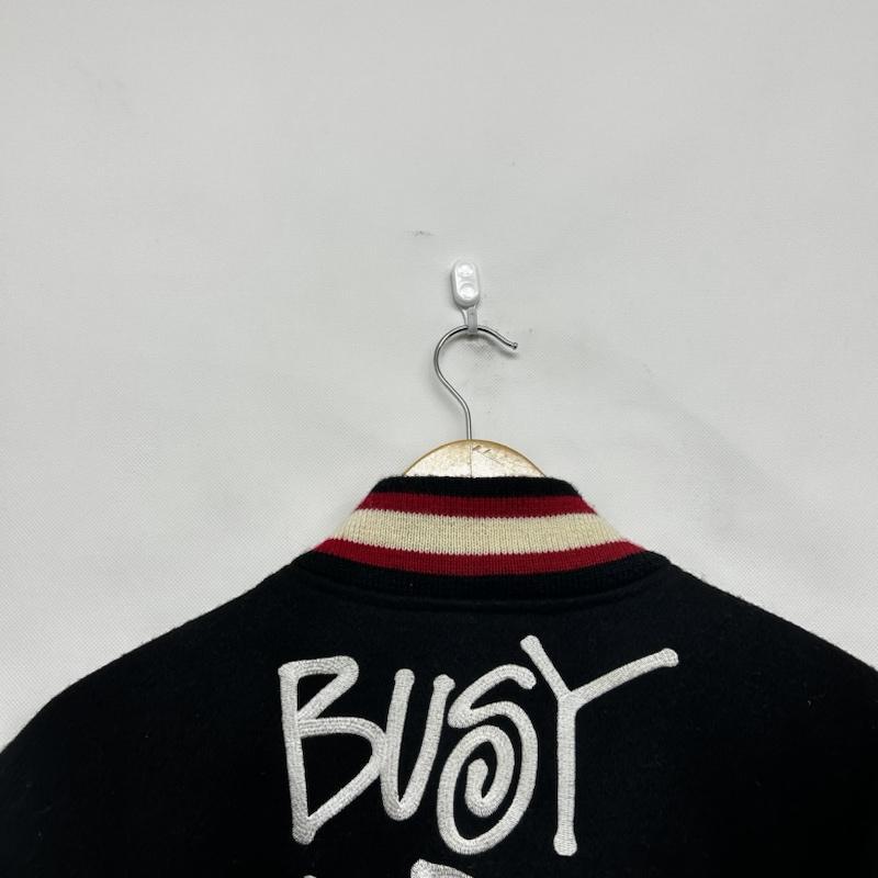 アベイシングエイプ A BATHING APE x STUSSY スタジアムジャケット 刺繍ワッペン M 50145407 50145407の画像