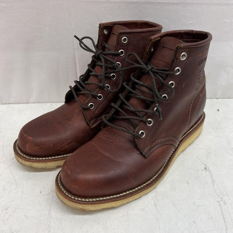 チペワ 90096 6INCH PLAIN TOE BOOTS プレーントゥ ワークブーツ US 