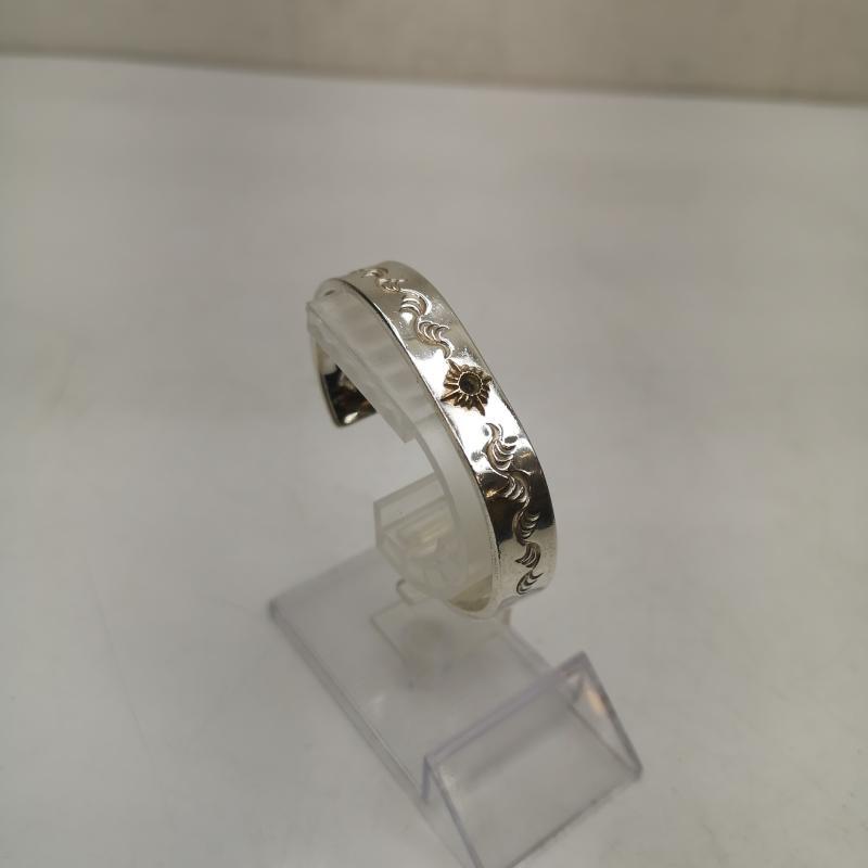 アリゾナフリーダム 唐草 太陽神 バングル ブレスレット K18 シルバー