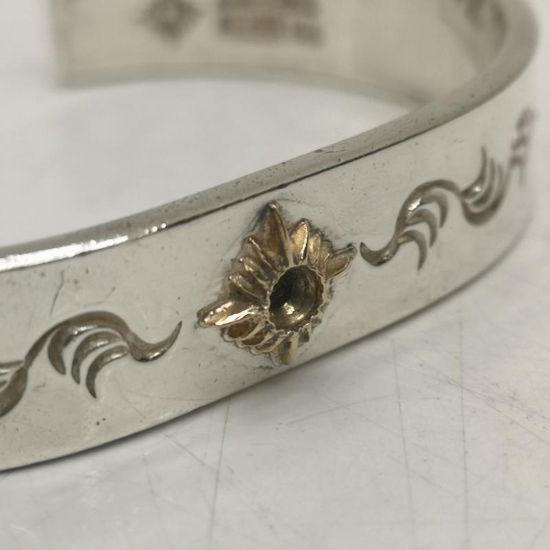 アリゾナフリーダム 唐草 太陽神 バングル ブレスレット K18 シルバー